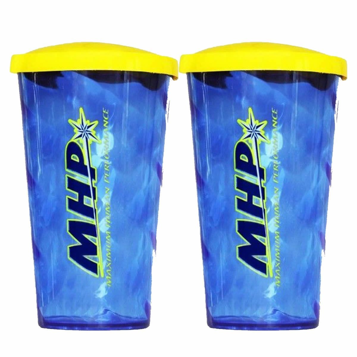 Kit 2X Copo com tampa - 600ml Azul - MHP