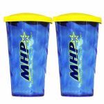 Kit 2X Copo com tampa - 600ml Azul - MHP