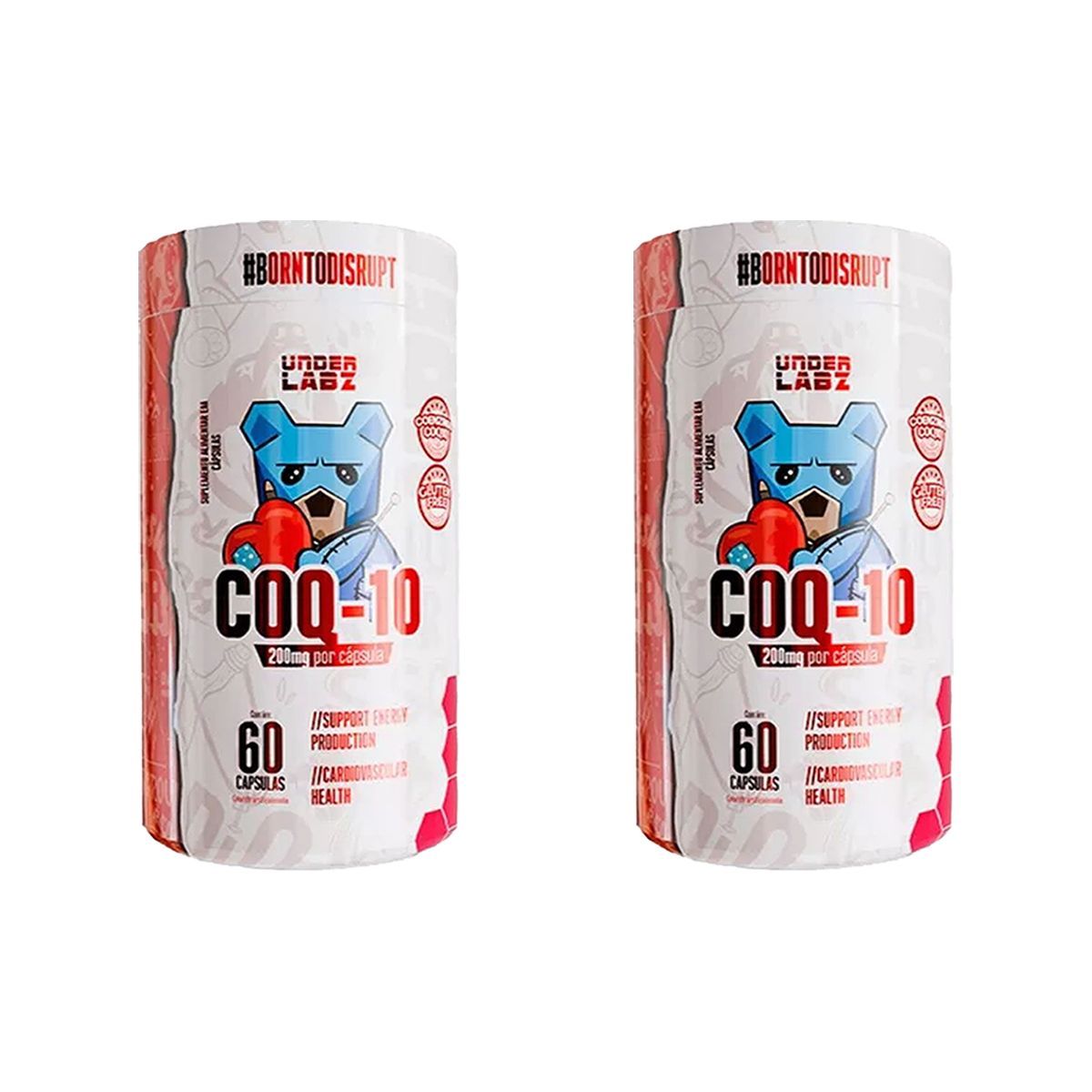Kit 2X Coq-10 200mg - 60 C�psulas - Under Labz