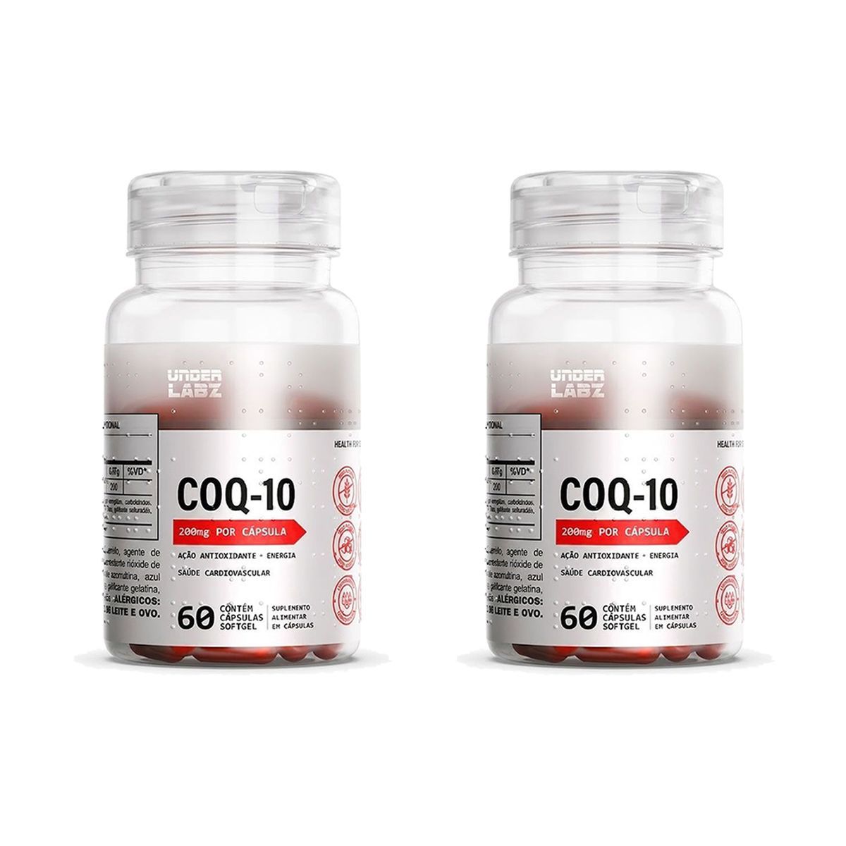 Kit 2X Coq-10 - 60 C�psulas - Under Labz