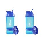 Kit 2X Coqueteleira 3 Partes - 500ml Azul - NewNutrition