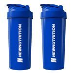 Kit 2X Coqueteleira - 600ml Azul - Newnutrition