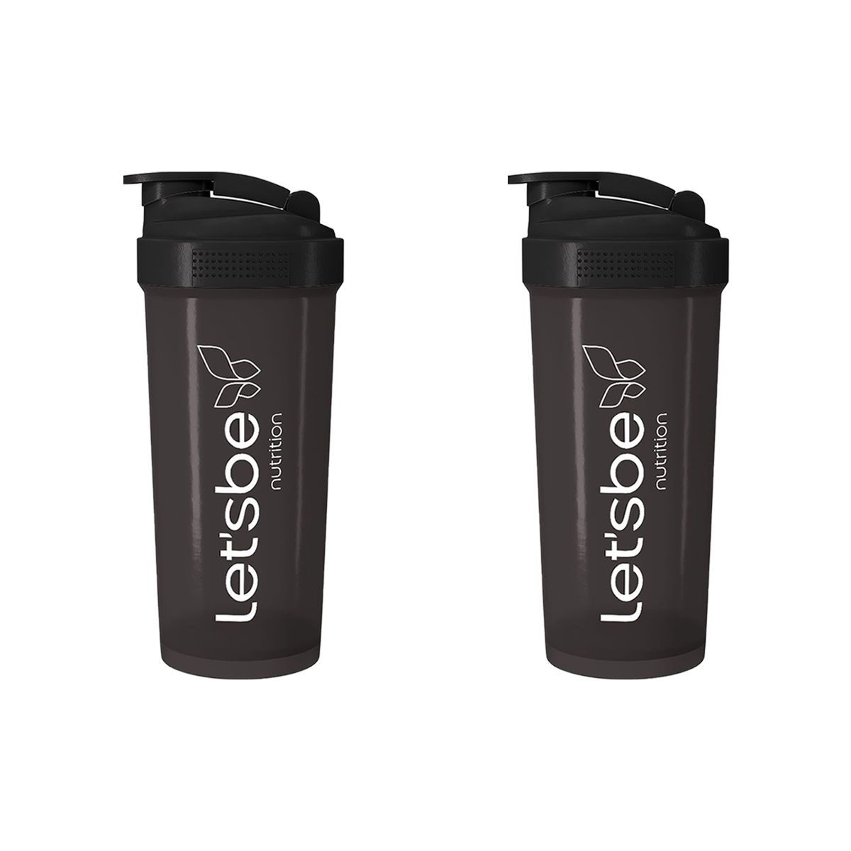 Kit 2X Coqueteleira 600ml Fum� - LetsBe Nutrition