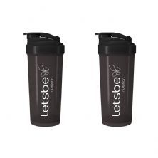 Kit 2X Coqueteleira 600ml Fum� - LetsBe Nutrition
