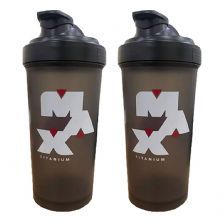 Kit 2X Coqueteleira - 600ml Fum� - Max Titanium