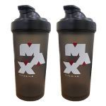 Kit 2X Coqueteleira - 600ml Fum� - Max Titanium
