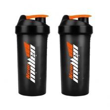 Kit 2X Coqueteleira - 600ml Fume Tampa Preta - New Millen