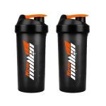 Kit 2X Coqueteleira - 600ml Fume Tampa Preta - New Millen