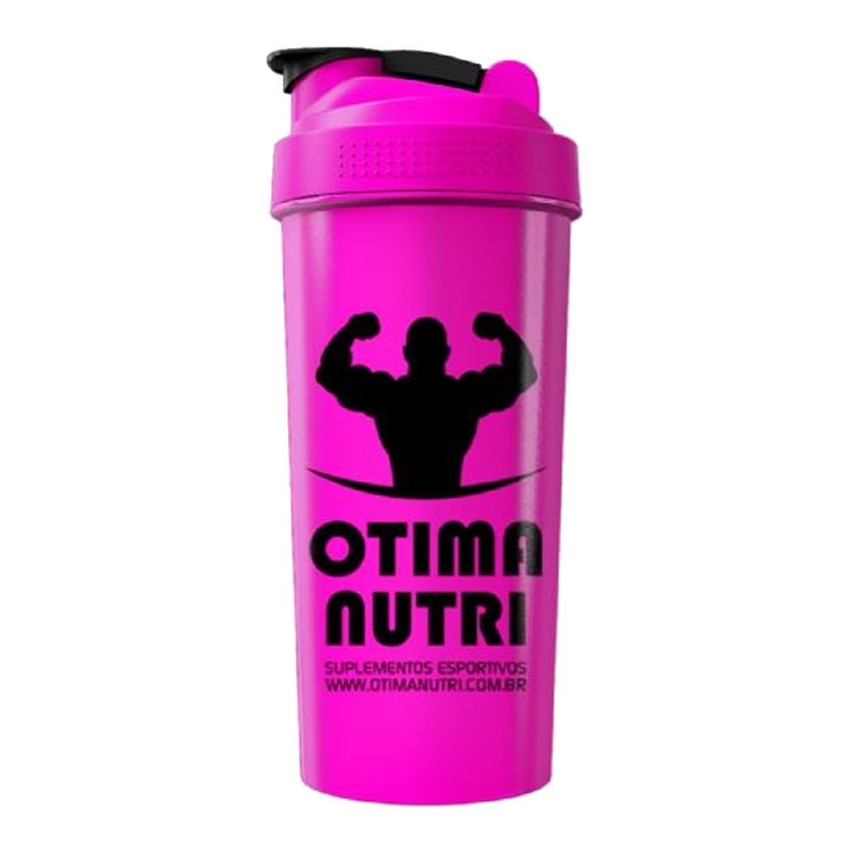 Kit 2X Coqueteleira 600ml Pink e Preto - OtimaNutri