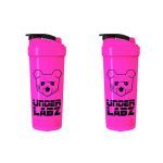 Kit 2X Coqueteleira - 600ml Pink - Under Labz