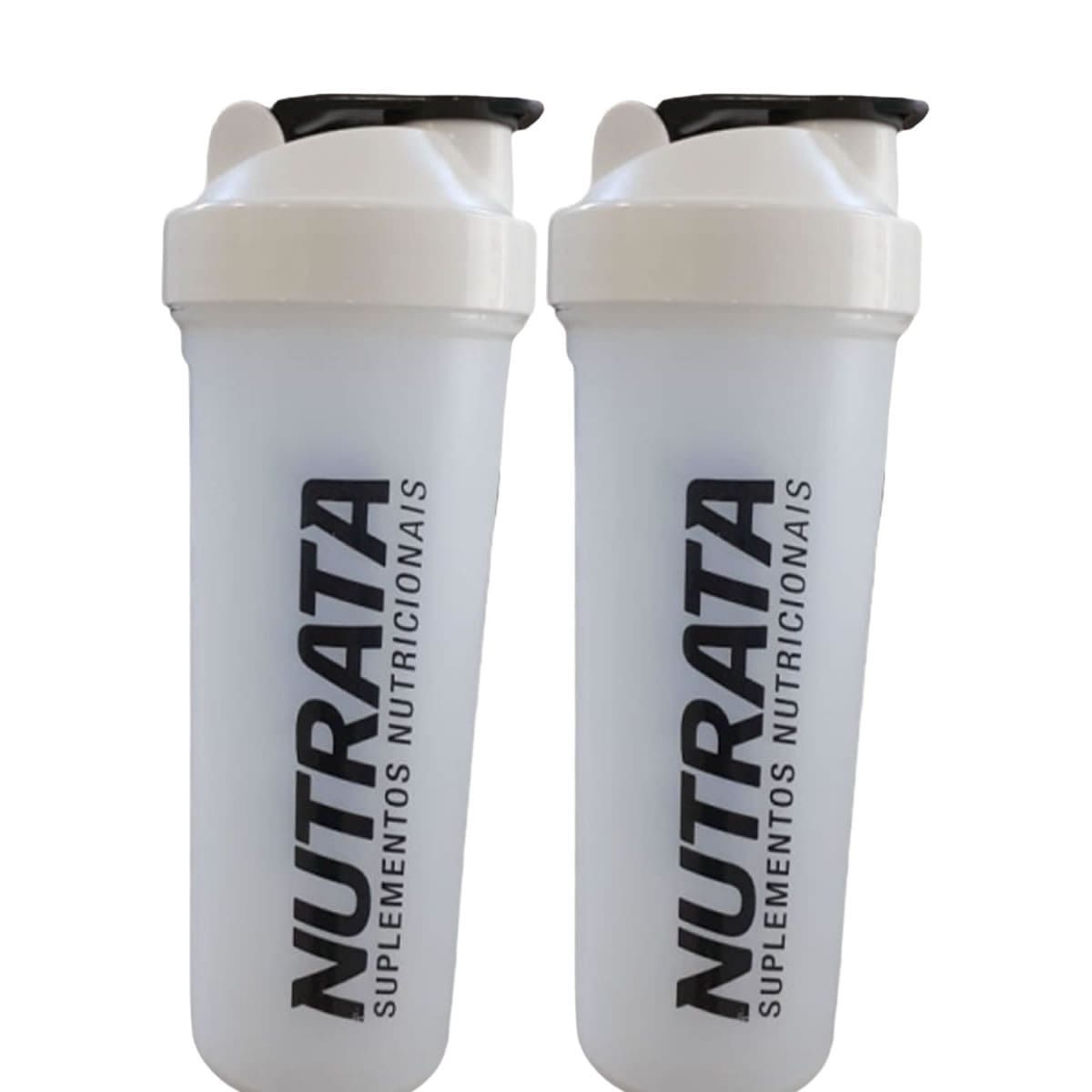 Kit 2X Coqueteleira - 600ml Transparente - Nutrata