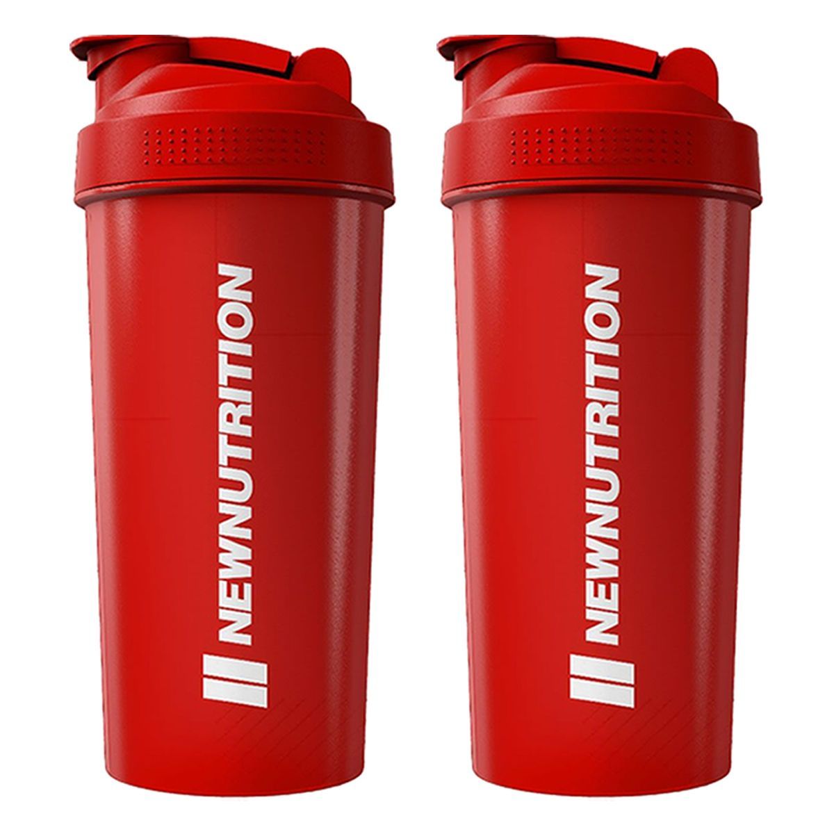 Kit 2X Coqueteleira - 600ml Vermelho - Newnutrition