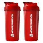 Kit 2X Coqueteleira - 600ml Vermelho - Newnutrition