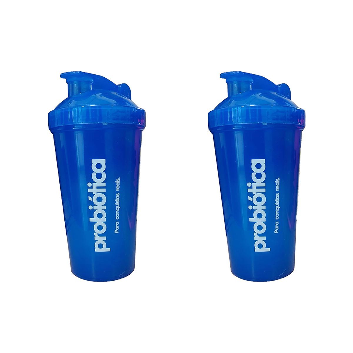 Kit 2X Coqueteleira - 700ml Azul - Probi�tica