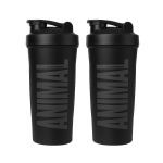 Kit 2X Coqueteleira Animal - 600ml Preta - Universal Nutrition