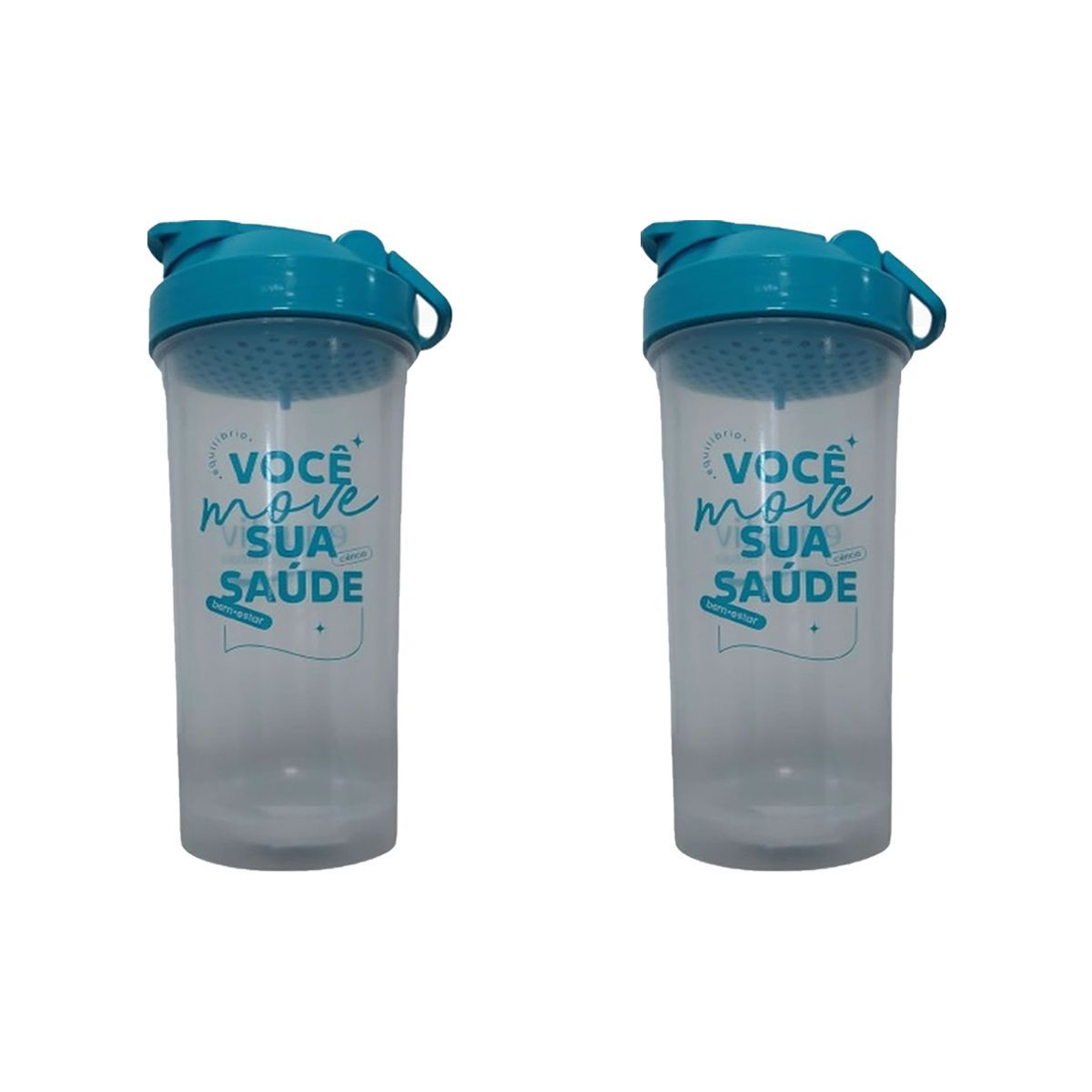 Kit 2X Coqueteleira B�sic - 600ml - Equaliv