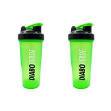 Kit 2X Coqueteleira com Blender Diabo Verde - 600ml Verde - FTW