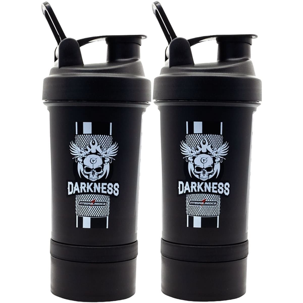 Kit 2X Coqueteleira Darkness - 450ml 3 Doses - IntegralMedica