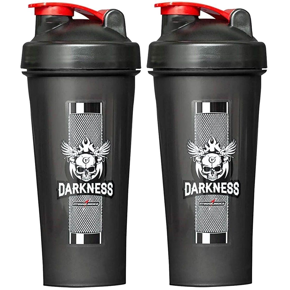 Kit 2X Coqueteleira Darkness - 600ml - Integralm�dica