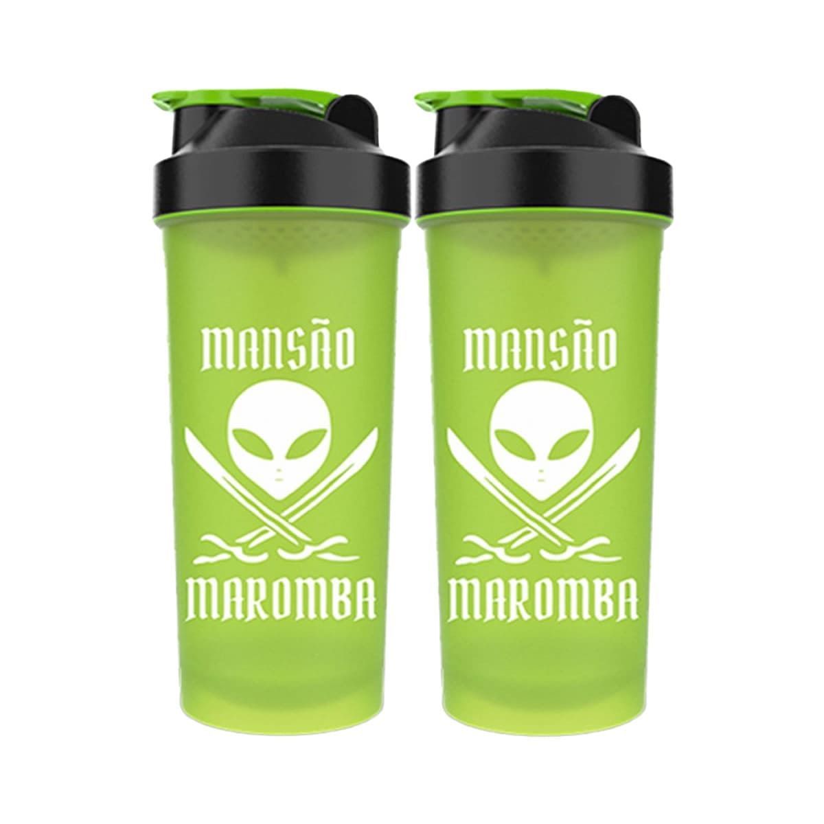 Kit 2X Coqueteleira Diabo Verde Mans�o Maromba - 600ml Verde - FTW