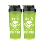 Kit 2X Coqueteleira Diabo Verde Mans�o Maromba - 600ml Verde - FTW