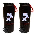 Kit 2X Coqueteleira Imp - 700ml Preta - Max Titanium