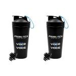 Kit 2X Coqueteleira Imp - 700ml Preta - Probi�tica