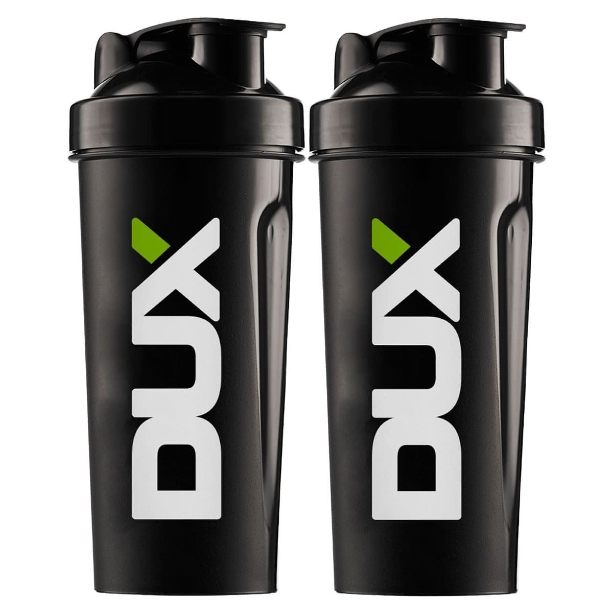 Kit 2X Coqueteleira Preta 600ml - Dux Nutrition
