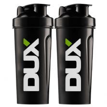 Kit 2X Coqueteleira Preta 600ml - Dux Nutrition