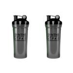 Kit 2X Coqueteleira Preta - 700ml - Synthesize