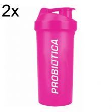 Kit 2X Coqueteleira Rosa -700 ml - Probi�tica