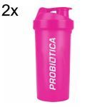Kit 2X Coqueteleira Rosa -700 ml - Probi�tica