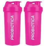 Kit 2X Coqueteleira Rosa -700 ml - Probi�tica