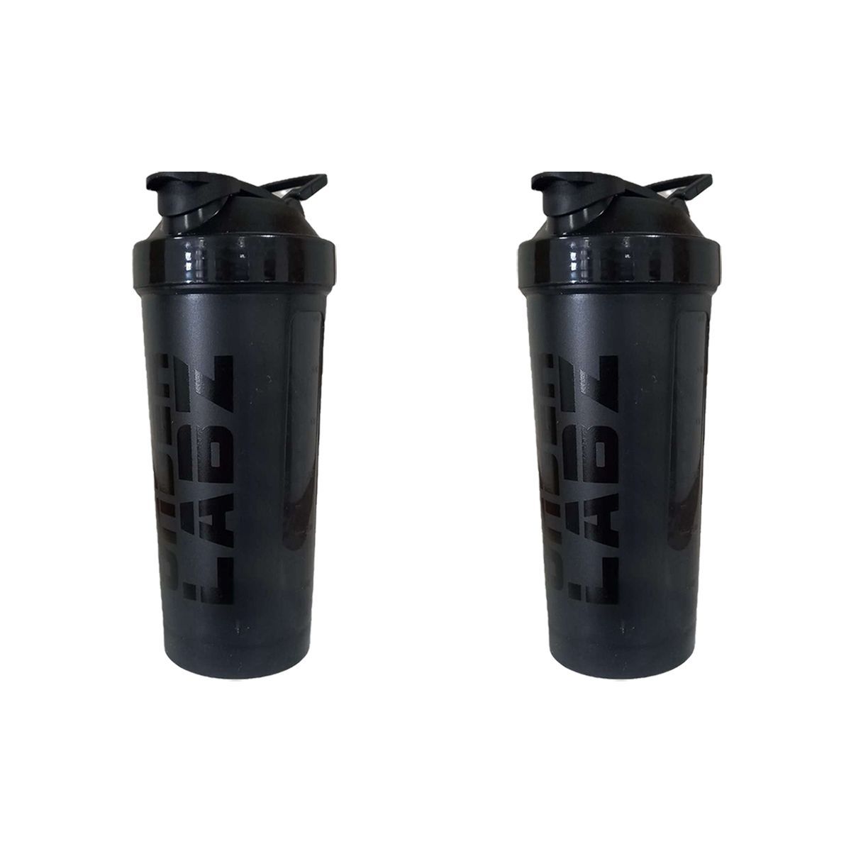 Kit 2X Coqueteleira Slim - 600ml Preta- Under Labz