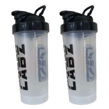 Kit 2X Coqueteleira Slim - 600ml Transparente - Under Labz