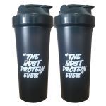 Kit 2X Coqueteleira The Best Protein Ever -  600ml Fum� - Optimum Nutrition