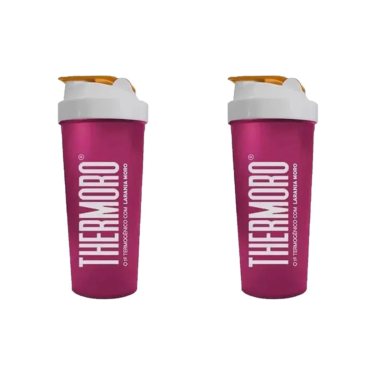 Kit 2X Coqueteleira Thermoro - 600ml Vermelho Vinho - Body Action