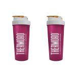 Kit 2X Coqueteleira Thermoro - 600ml Vermelho Vinho - Body Action