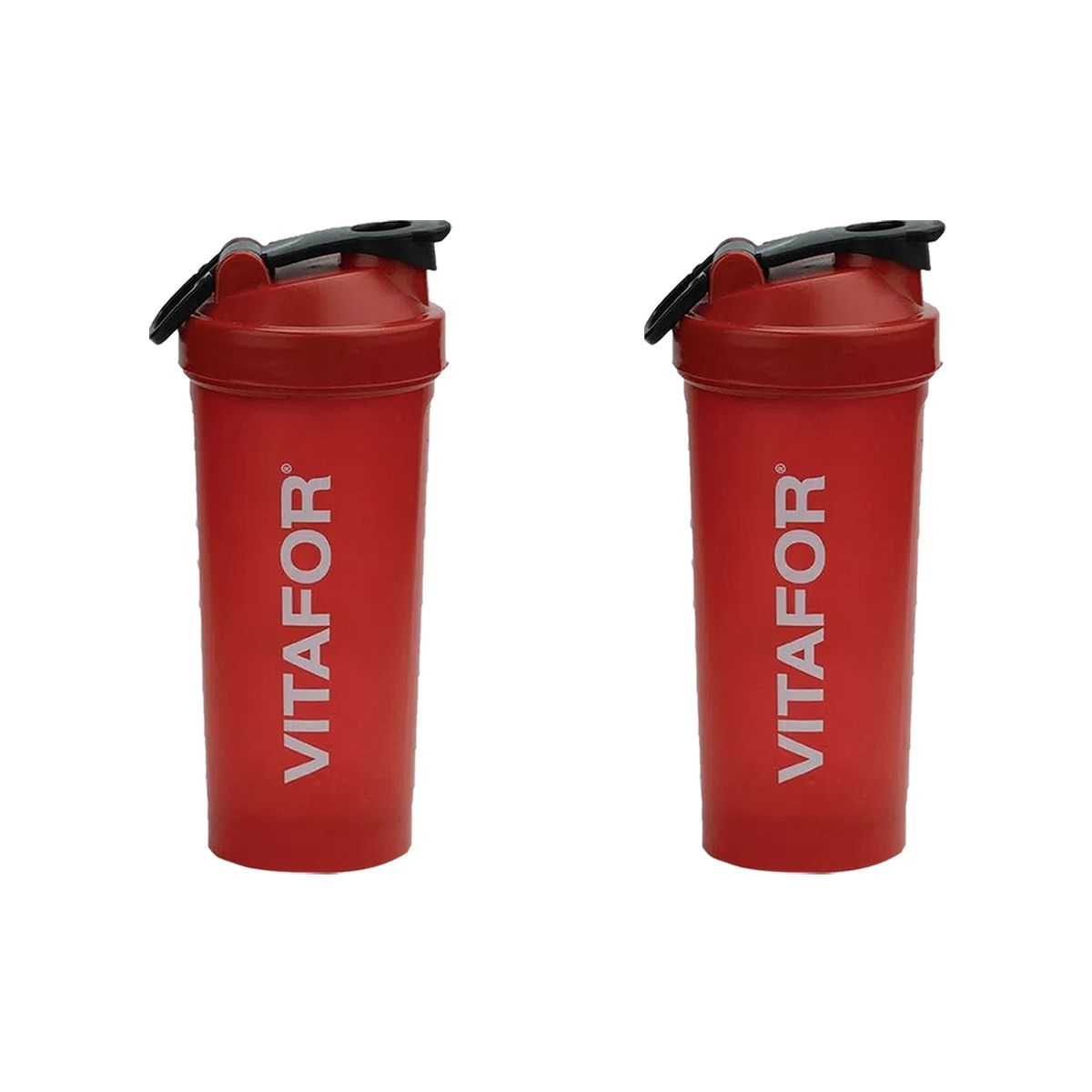 Kit 2X Coqueteleira Vermelha - 700ml Vermelho - Vitafor
