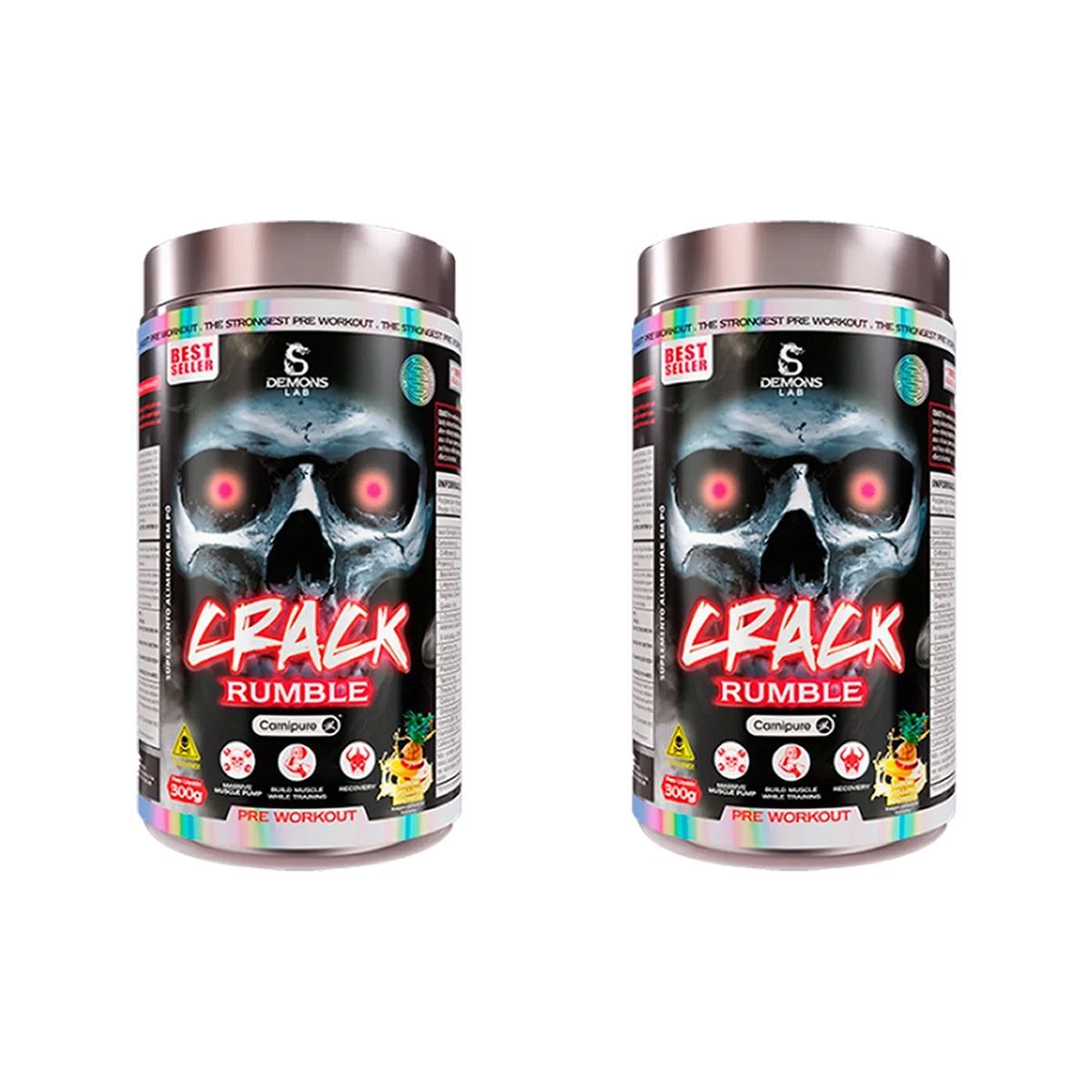 Kit 2X Crack Rumble - 300g Yellow Madness - Demons Lab