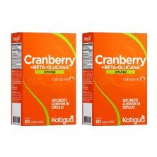 Kit 2X Cranberry + Beta-Glucana - 30 C�psulas - Katigu�