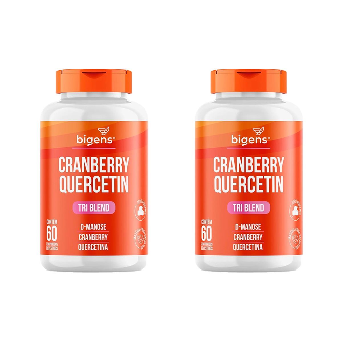 Kit 2X Cranberry Quercetin - 60 Comprimidos - Bigens