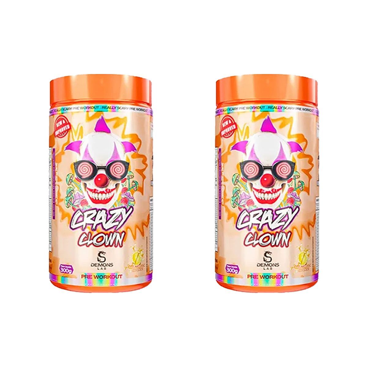 Kit 2X Crazy Clown - 300g Halloween Orange - Demons Lab