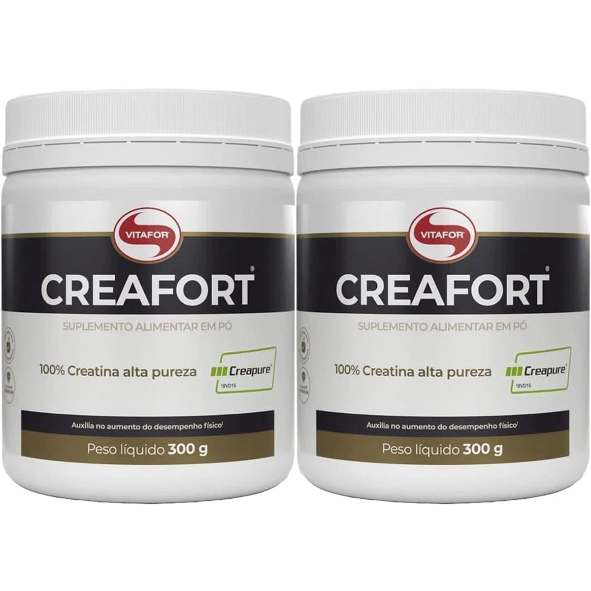 Kit 2X Creafort Creapure Creatina - 300g - Vitafor