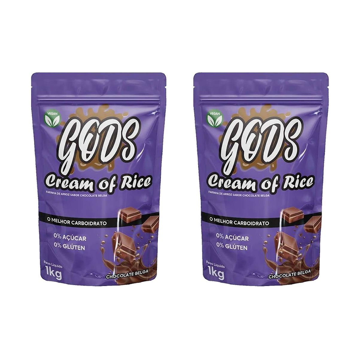 Kit 2X Cream of Rice - 1000g Refil Chocolate - Canibal