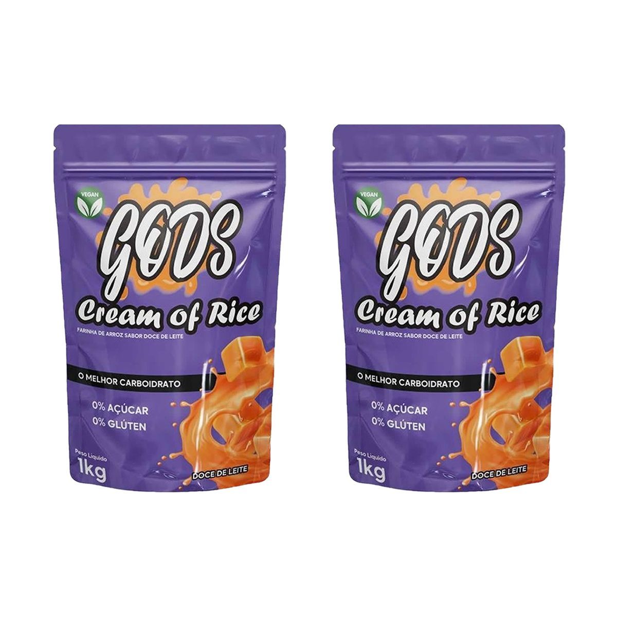 Kit 2X Cream of Rice - 1000g Refil Doce de Leite - Canibal
