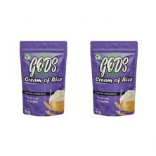 Kit 2X Cream of Rice - 1000g Refil Natural - Canibal
