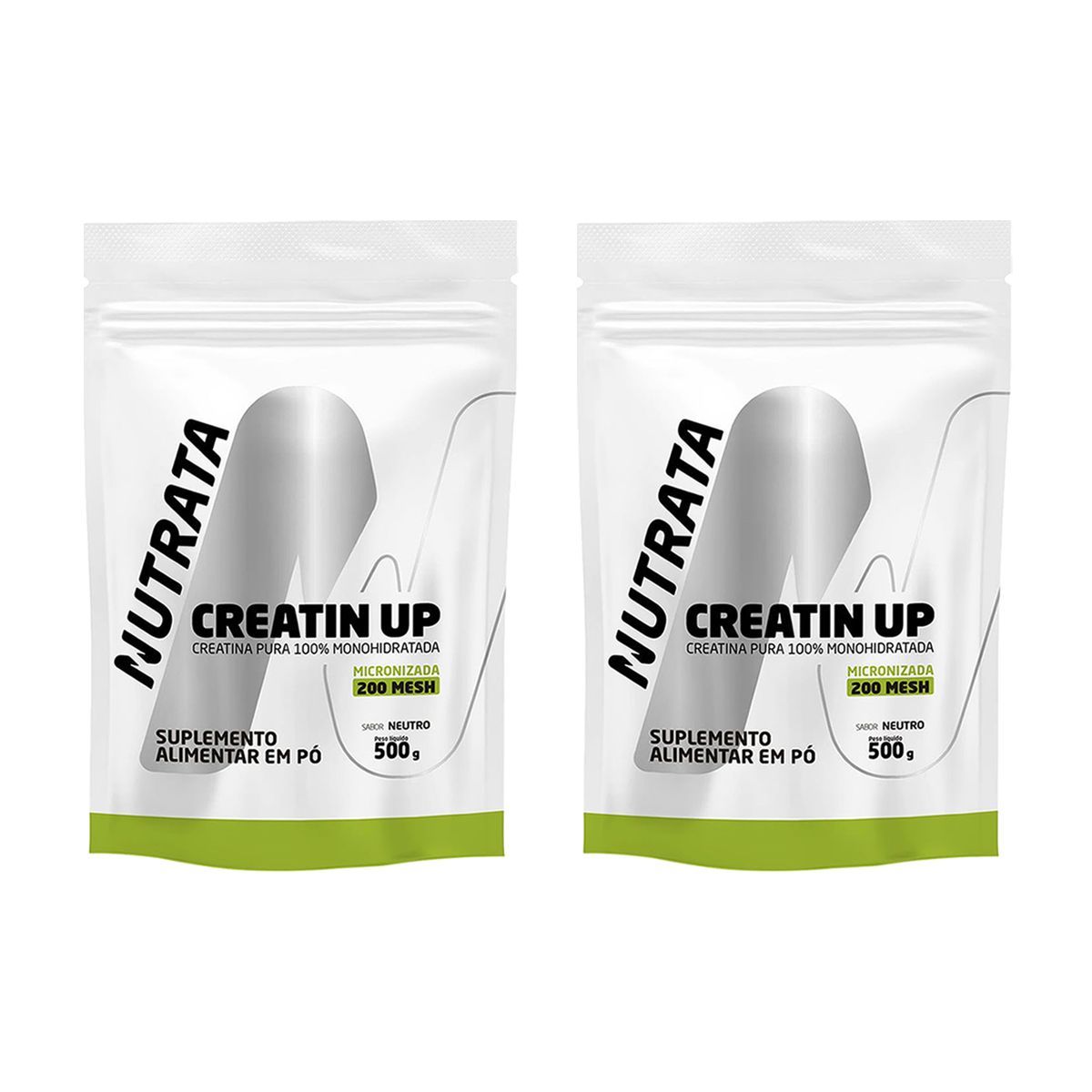Kit 2X Creatin Up - Refil 500g Neutro - Nutrata