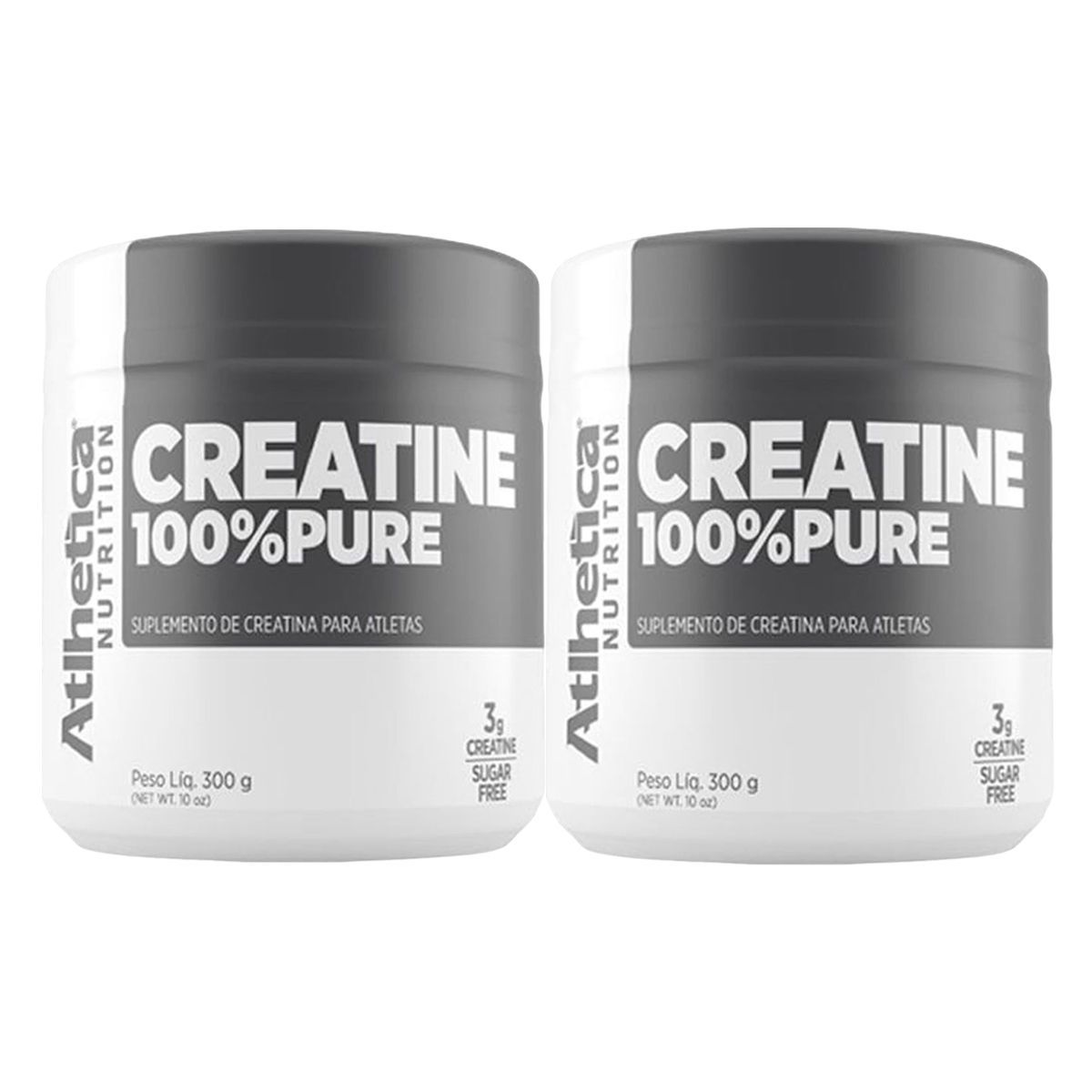 Kit 2X Creatina 100% Pure Pro Series - 300g Natural - Atlhetica Nutrition