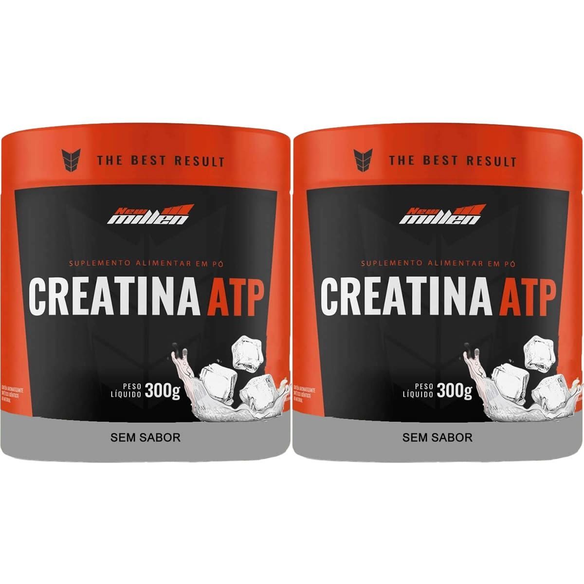 Kit 2X Creatina ATP - 300g Sem Sabor - New Millen